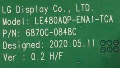 T-CON PARA TV SONY / NUMERO DE PARTE 6871L-6380F / 6870C-0848C / 6380F / LE550PQL (HP)(A4) / PANEL YDBO055UNG01 / MODELO XR-55A80J / XR55A80J - Imagen 4